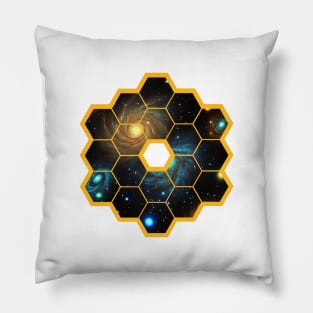 James Webb Telescope - Peep Into Galaxies and Deep Space - NASA JWST Artistic Pillow