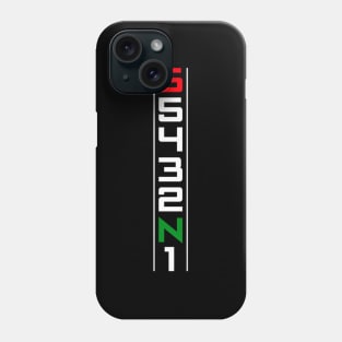 Motorcycle Gear Shift Six Speed One Down Five Up Phone Case