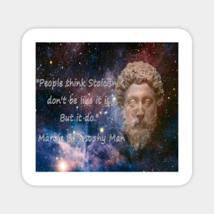 Marble Philosophy Man Magnet