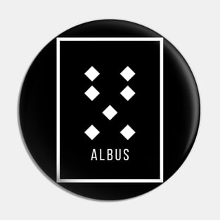 Albus Geomantic Figure Pin