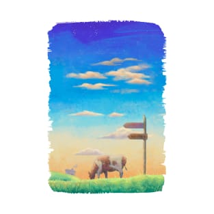 The digital painted rural nature (2nd version) T-Shirt