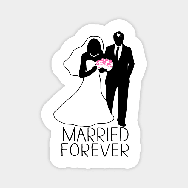 Wedding day - married forever Magnet by KK-Royal