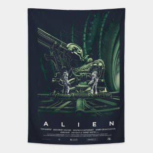 Alien space Jockey Tapestry