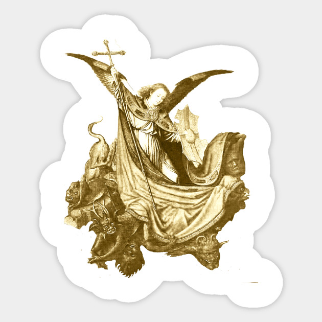 St Michael The Archangel St Michael Sticker Teepublic