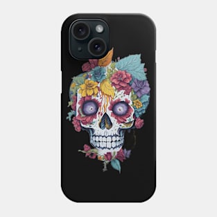 Colorful Celebrations Sugar Skull Art Phone Case