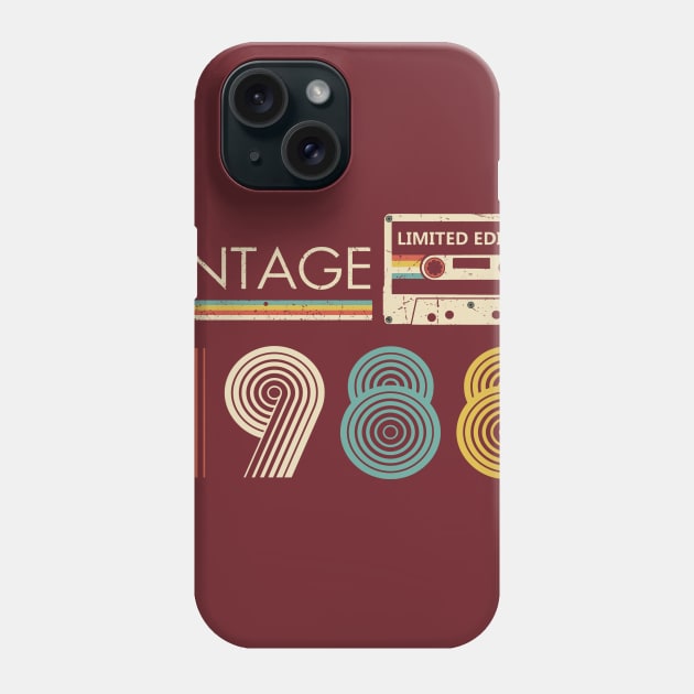 Vintage 1988 Limited Edition Cassette Phone Case by louismcfarland