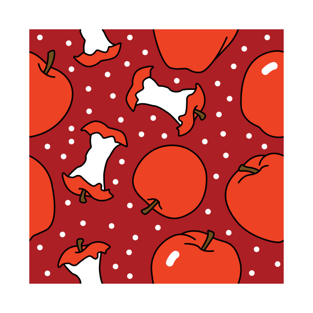 Orange Apples with Polka Dots by Lusy