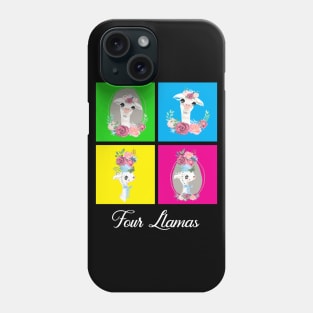 Four Llamas Phone Case