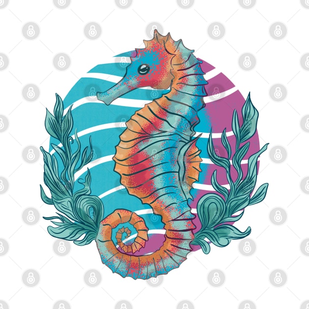 Colorful Seahorse by EzekRenne