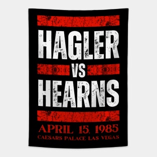 Hagler Vs Hearns Vintage Tapestry