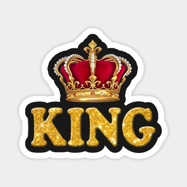 Royal King Crown Magnet by Atteestude