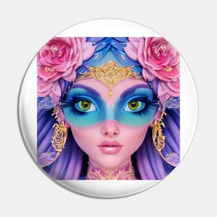 Photorealistic Concept Art Owl Goddess Pin