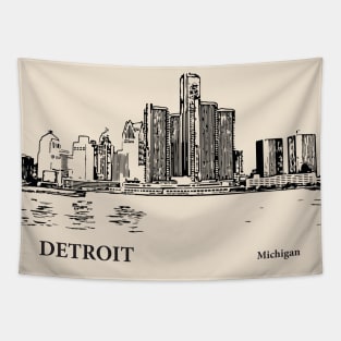 Detroit - Michigan Tapestry