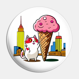 Ice cream cat Pin