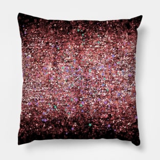 Blush Pink Shimmery Sparkle Faux Glitter Pillow