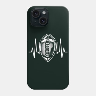 Gridiron Pulse: Heartbeat of Football Passion Tee Phone Case