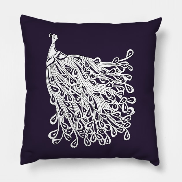 Lovely feathers Pillow by ColoringWithKristine