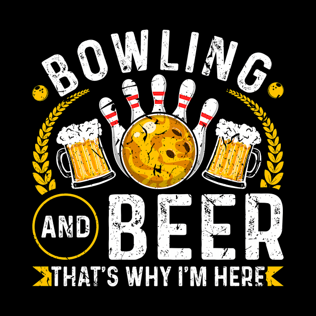 Bowler Funny Beer Bowling by Humbas Fun Shirts