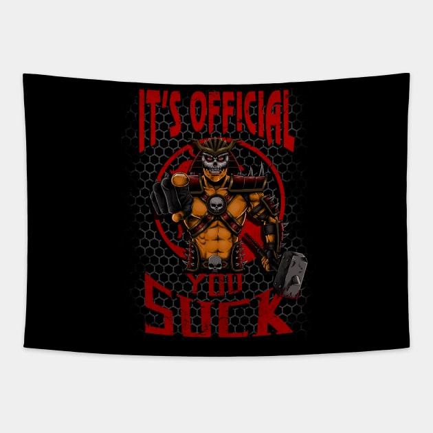 Shao Kahn Tapestry by d.legoshin.art