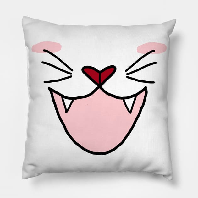 Cute cat face Pillow by afmr.2007@gmail.com