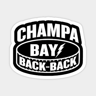Champa Bay Back Back Hockey Champion Magnet
