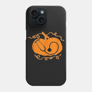 Halloween Costume Nurse Doctor Stethoscope Pumpkin Phone Case