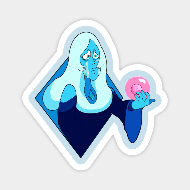 Blue Diamond Magnet by necromancress