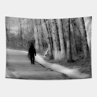 Street photography in black and white Tapestry