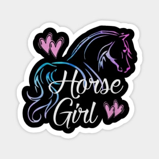 Horse Girl Equestrian Rider Horse Lover Magnet