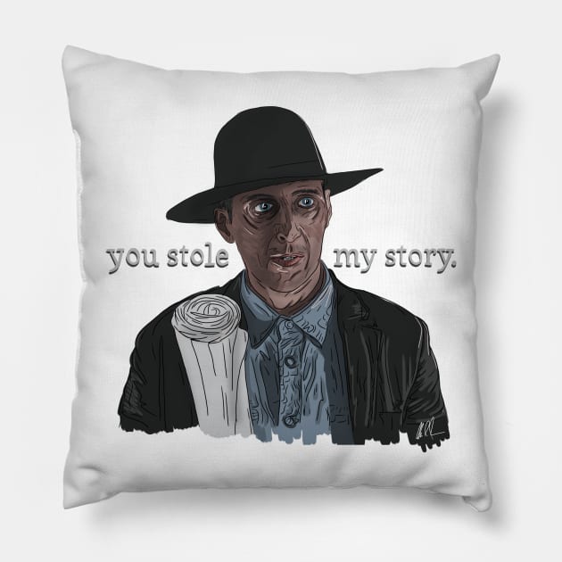 Secret Window: Story Stealer Pillow by 51Deesigns