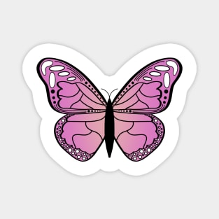 Pink Butterfly Magnet