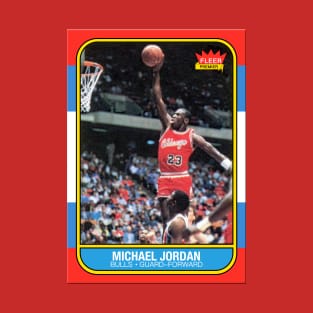 Michael Jordan '86 Fleer Card (chest) T-Shirt