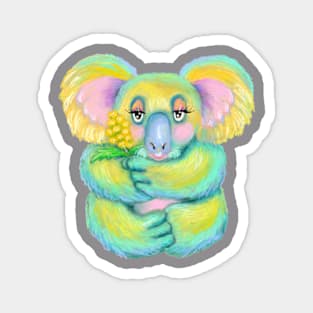 Koala Cute Rainbow Bear Magnet