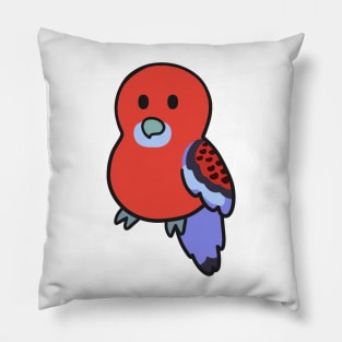 Cute Crimson Rosella Pillow