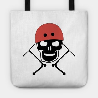 Freestyle scooter stunt Scoot and Skull Tote