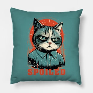 Spoiled Cat Pillow