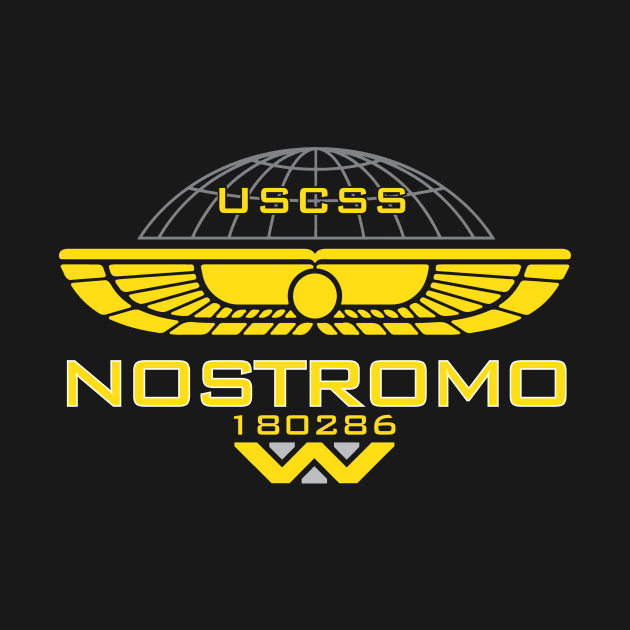 Nostromo Weyland Logo Alien by Rebus28