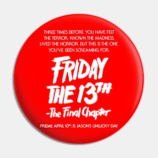 Friday 13th Pin