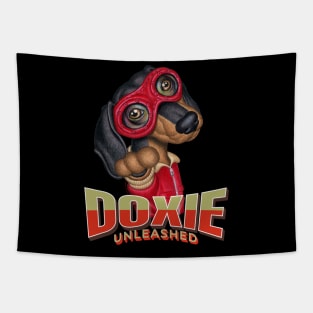 Dachshund Unleashed Tapestry