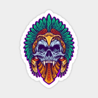 Awesome Aztec Skull Magnet