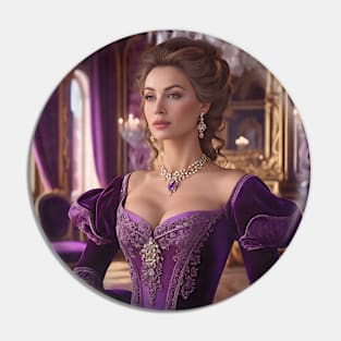 Extreme Purple - Velvet Dress Rococo Lady Pin