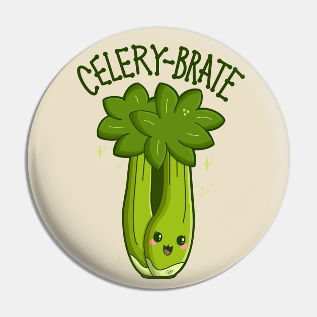 “Celery-Brate” Celebrating Celery Pin by CyndiCarlson