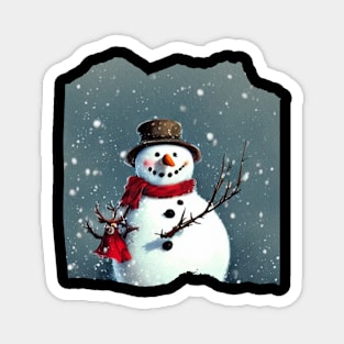 Snowman Magnet