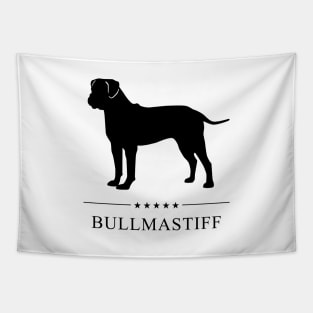 Bullmastiff Black Silhouette Tapestry