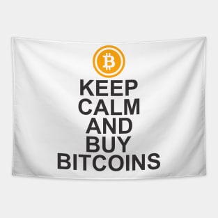 keep calm and buy bitcoins crytpo Tapestry