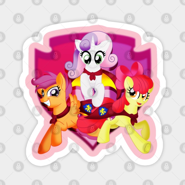 Cutie Mark Crusaders Magnet by MarkMaker36