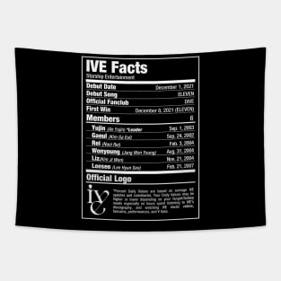 IVE Nutritional Facts Tapestry