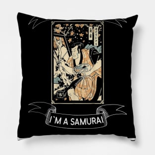 I am not retired I`m a Samurai Artist - Funny Samurai Champloo T-shirt Pillow