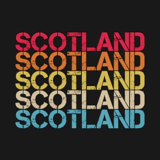 Scotland Retro Vintage Distressed Country Souvenir Gift T-Shirt