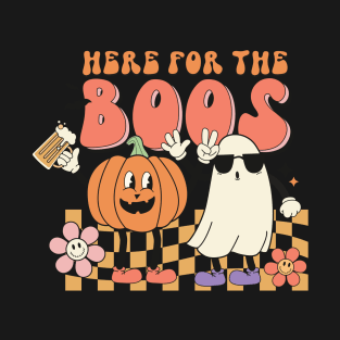 Here For The Boos - Funny Halloween Beer T-Shirt